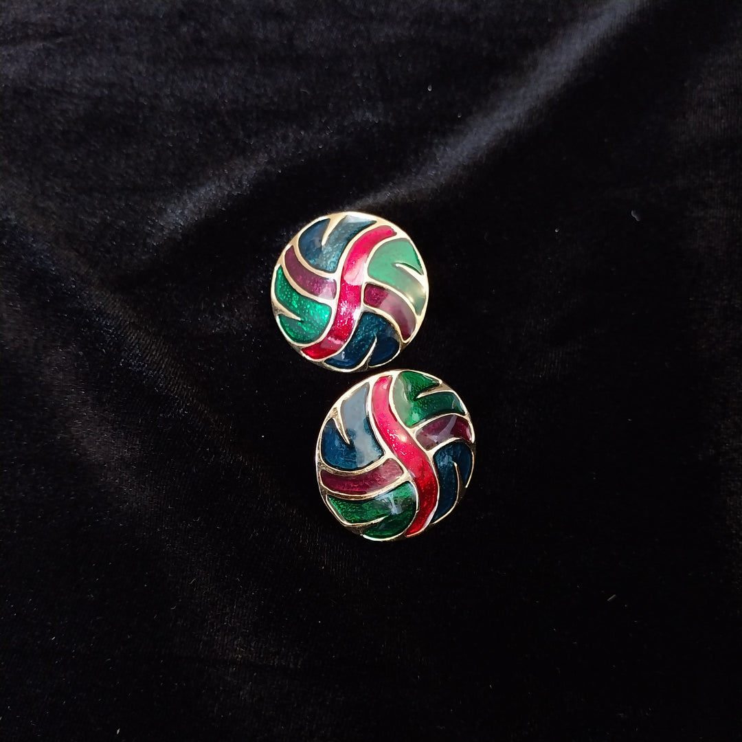 *Vintage Cloisonne Earrings*