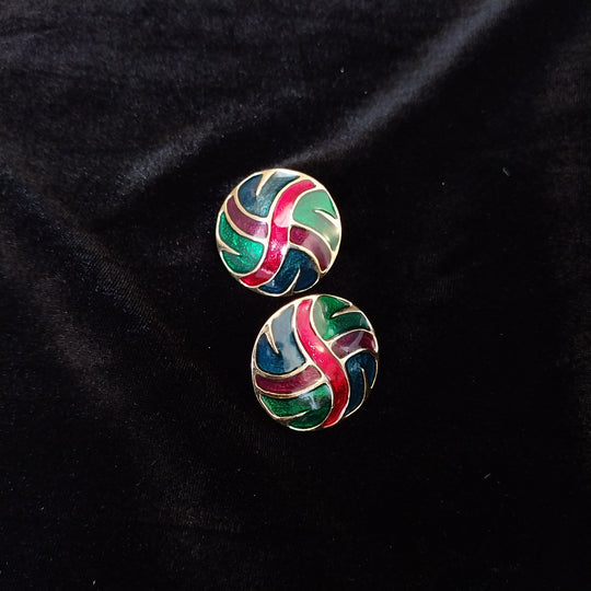 *Vintage Cloisonne Earrings*