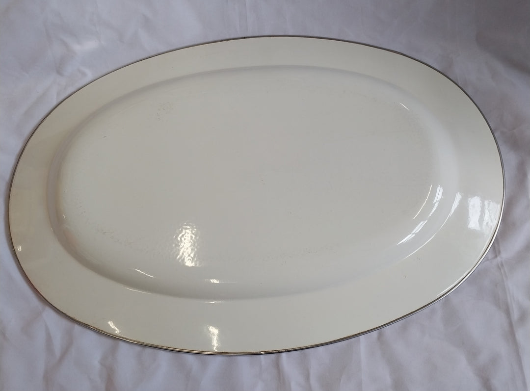 *Thanksgiving / Christmas Large Oval Turkey Platter -Enamelled as New *