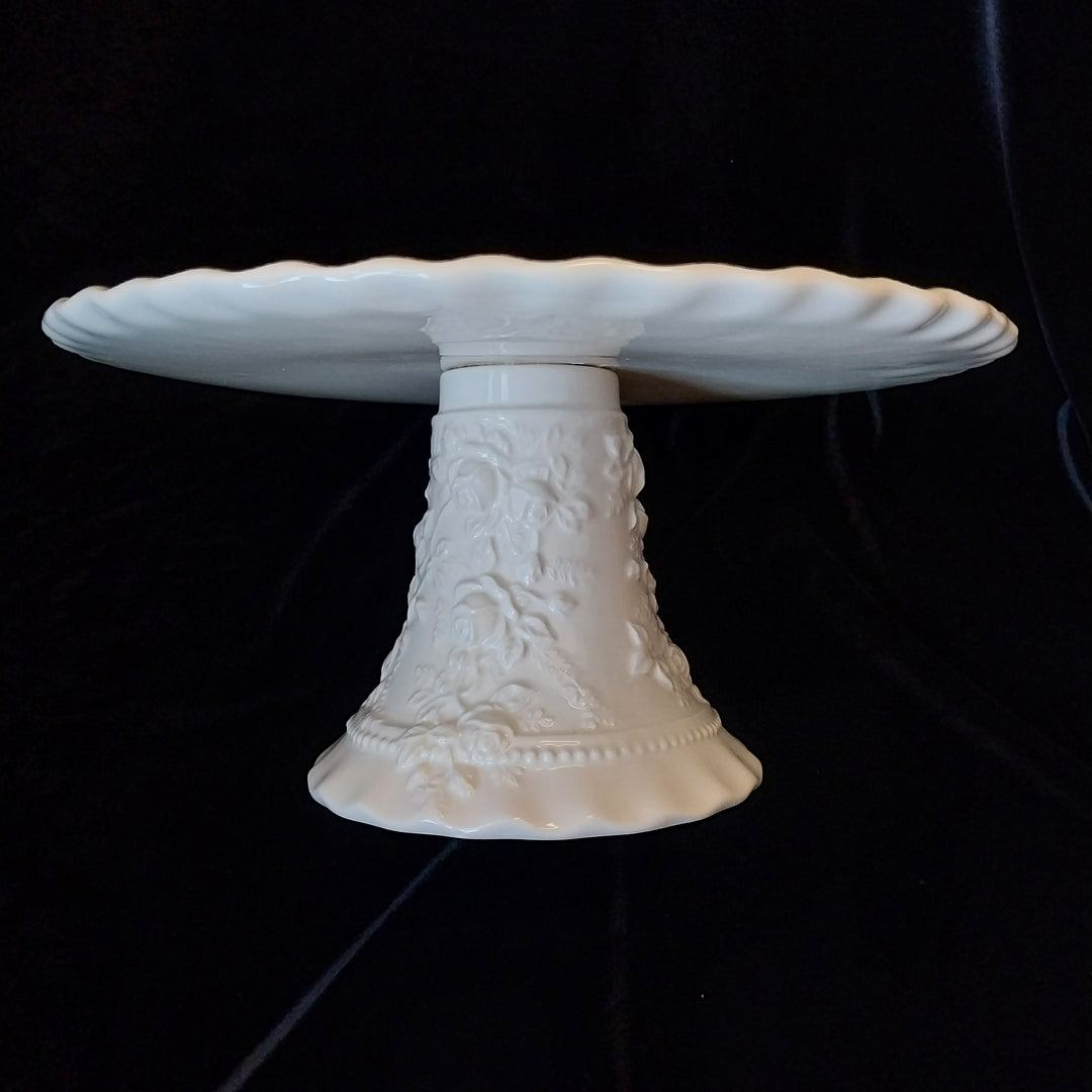 *Royal Albert Old Country Roses -Pedestal Cake Stand -Ivory English Buffet Collection*