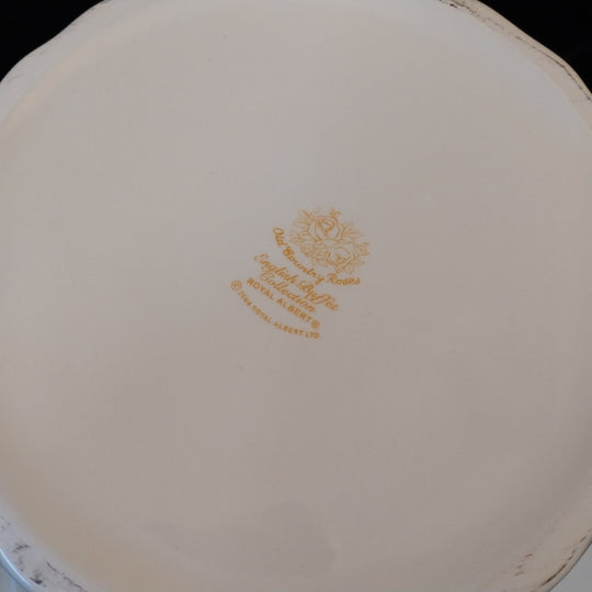 *Royal Albert Old Country Roses -Pedestal Cake Stand -Ivory English Buffet Collection*