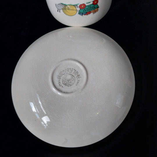 *Kelston Potteries NZ- Nurserytime Cup and Saucer- Vintage