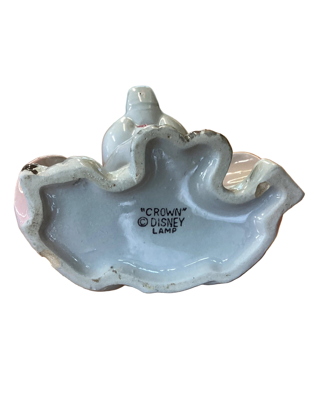 Vintage Disney Ceramic Dumbo Crown Oil Lamp