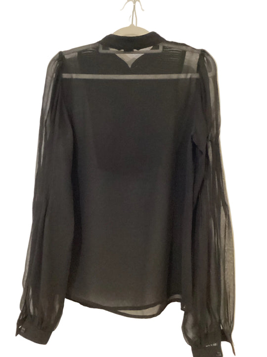 Ben Sherman Sheer Blouse -S