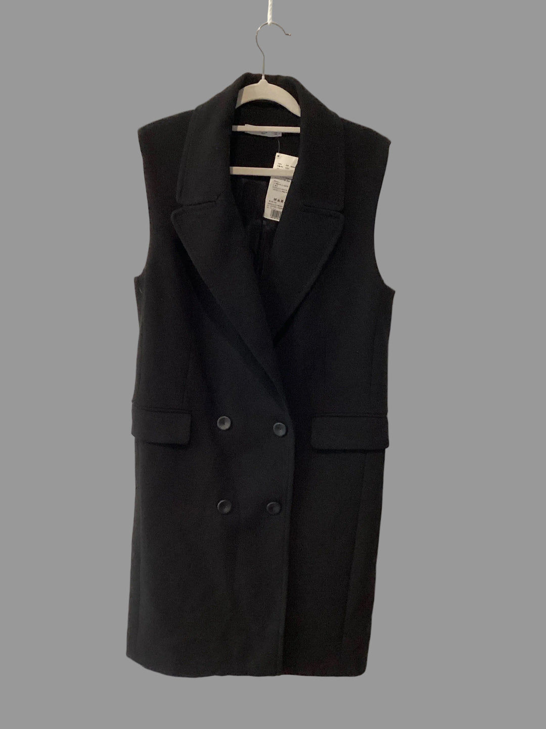 MANGO sleeveless long waistcoat- Medium
