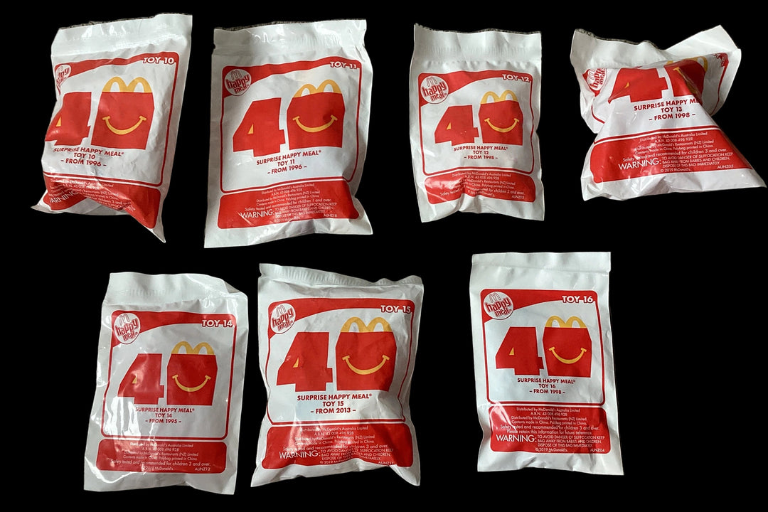 McDonald’s Surpise happy meal Toys 10-16 unopened.