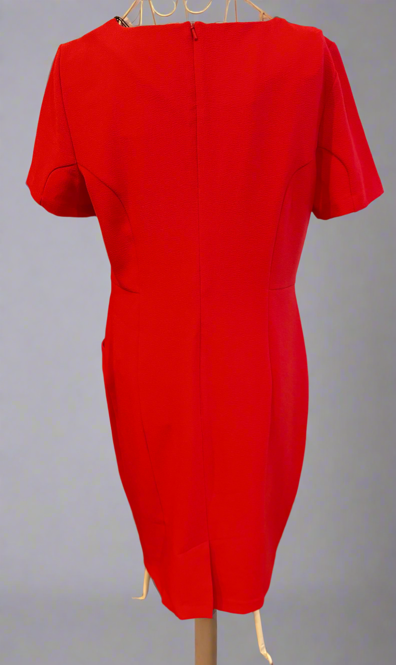 Papaya Short Sleeve Midi Dress