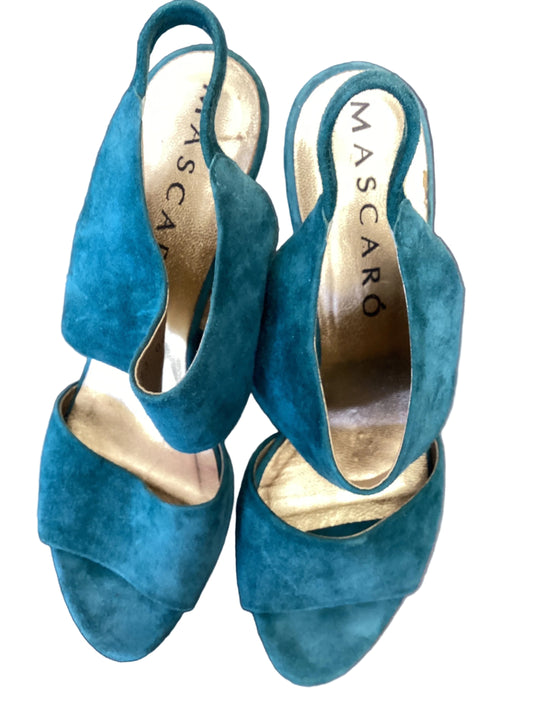 Mascaro Teal Heels -size 38