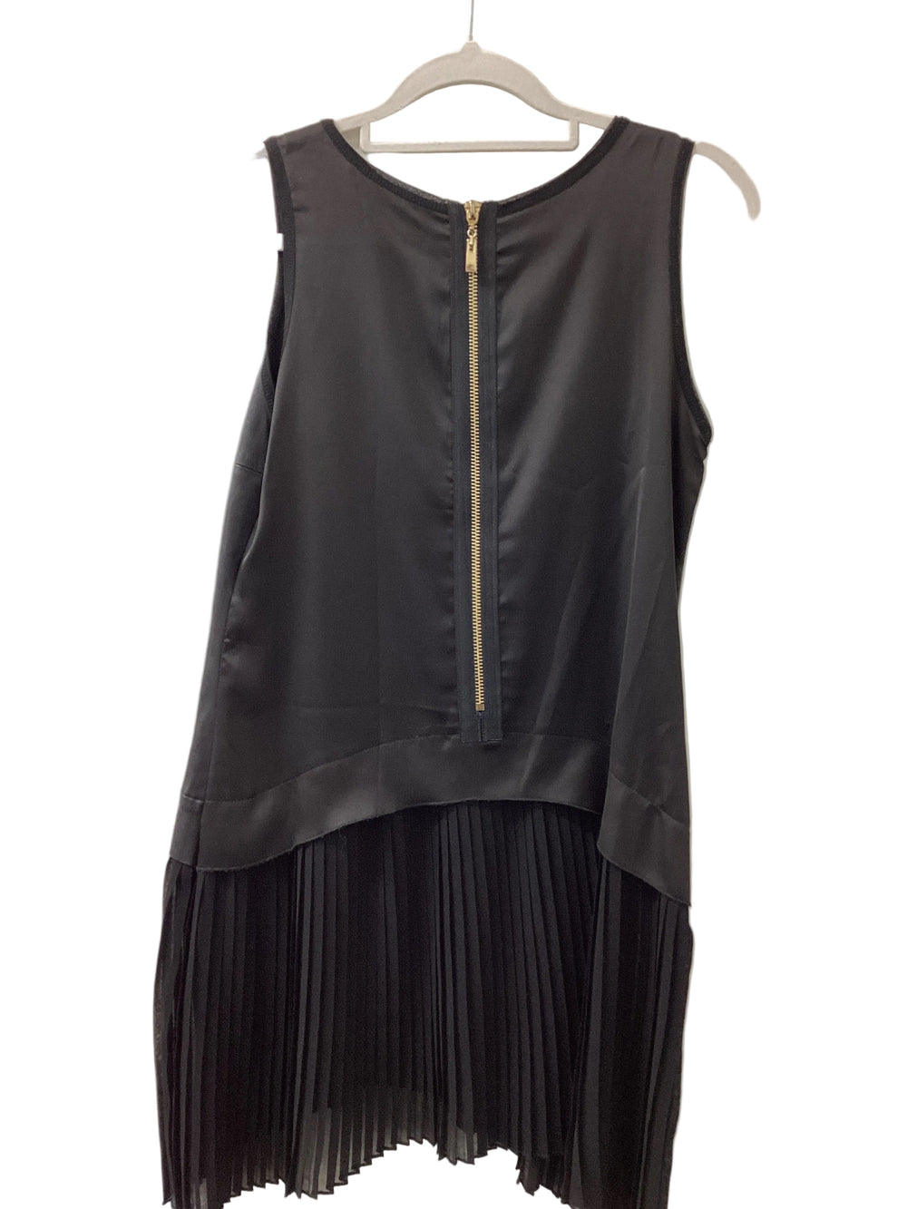 Patrizia Pepe-Leather & Silk mini dress -S