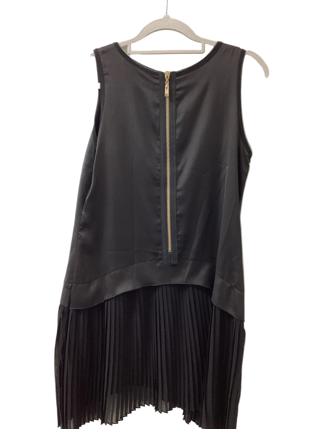 Patrizia Pepe-Leather & Silk mini dress -S