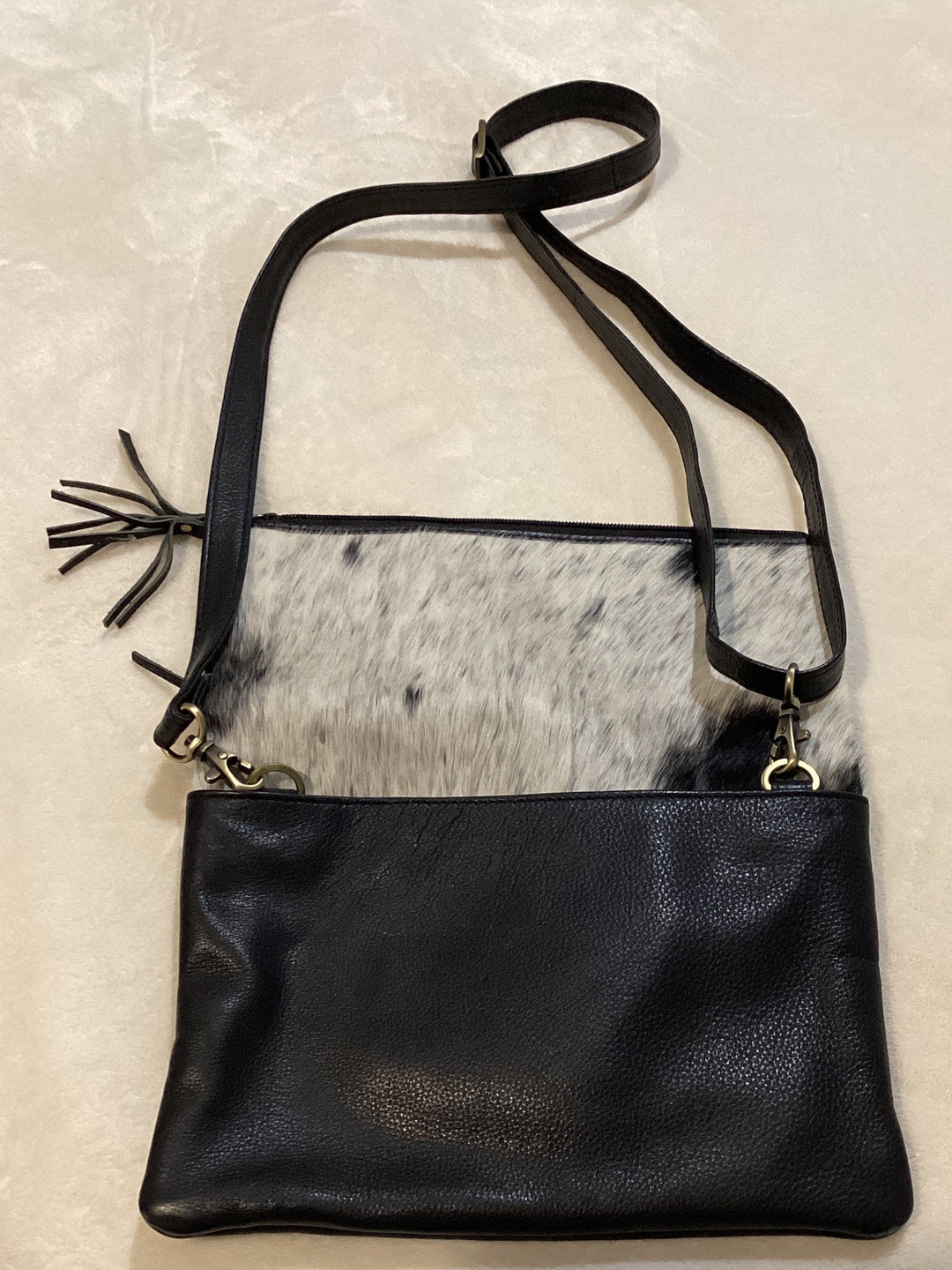 Cow hide handbag