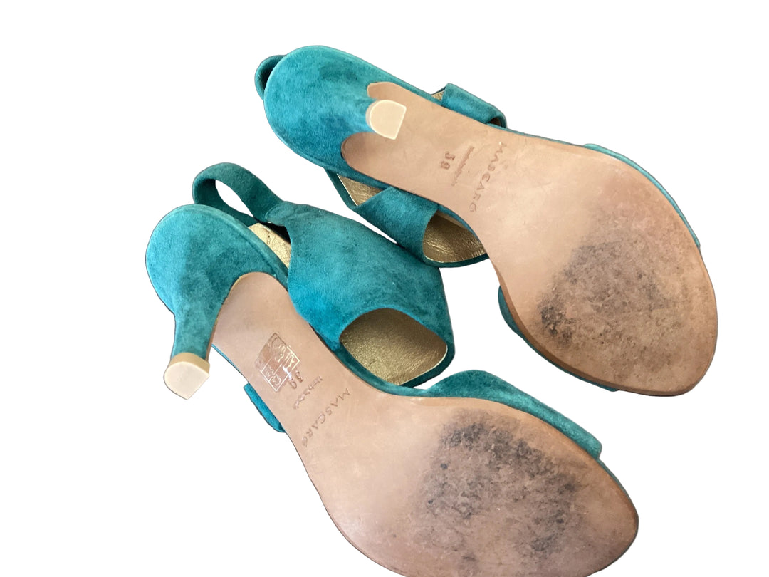 Mascaro Teal Heels -size 38