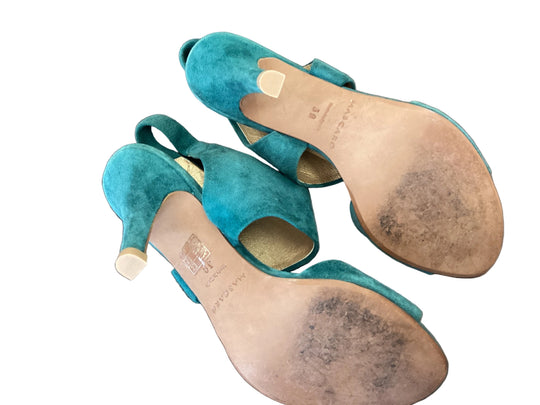 Mascaro Teal Heels -size 38