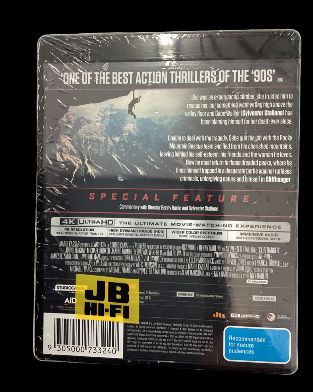 Cliffhanger dvd - brand new