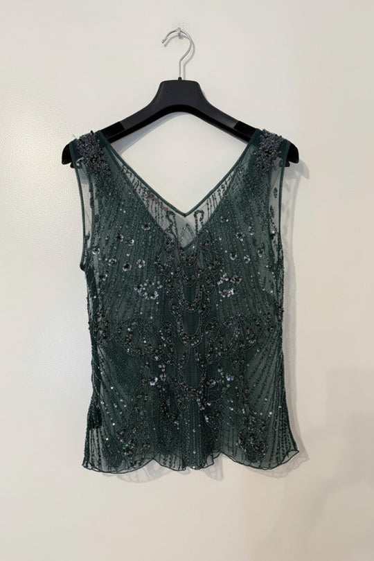 Alannah Hill "Dark Green Golden Chapter Top"