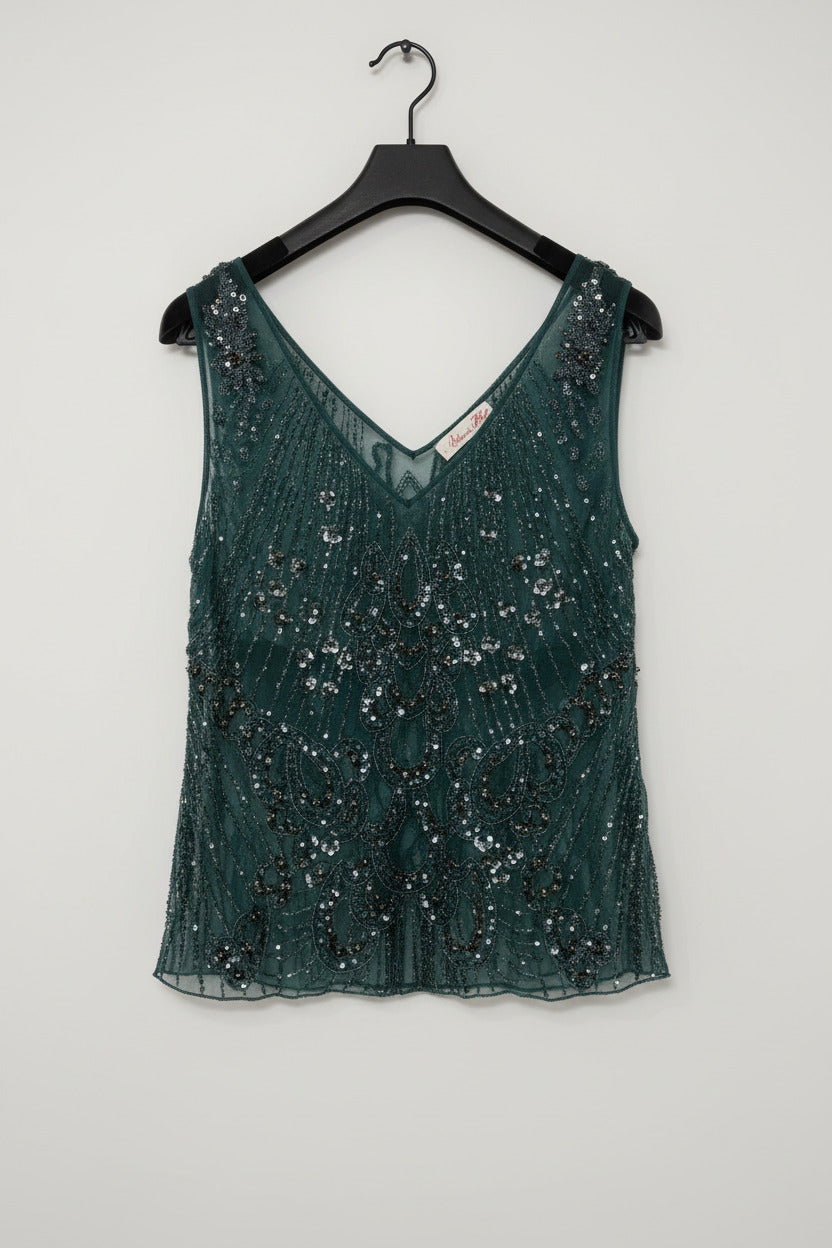 Alannah Hill "Dark Green Golden Chapter Top"