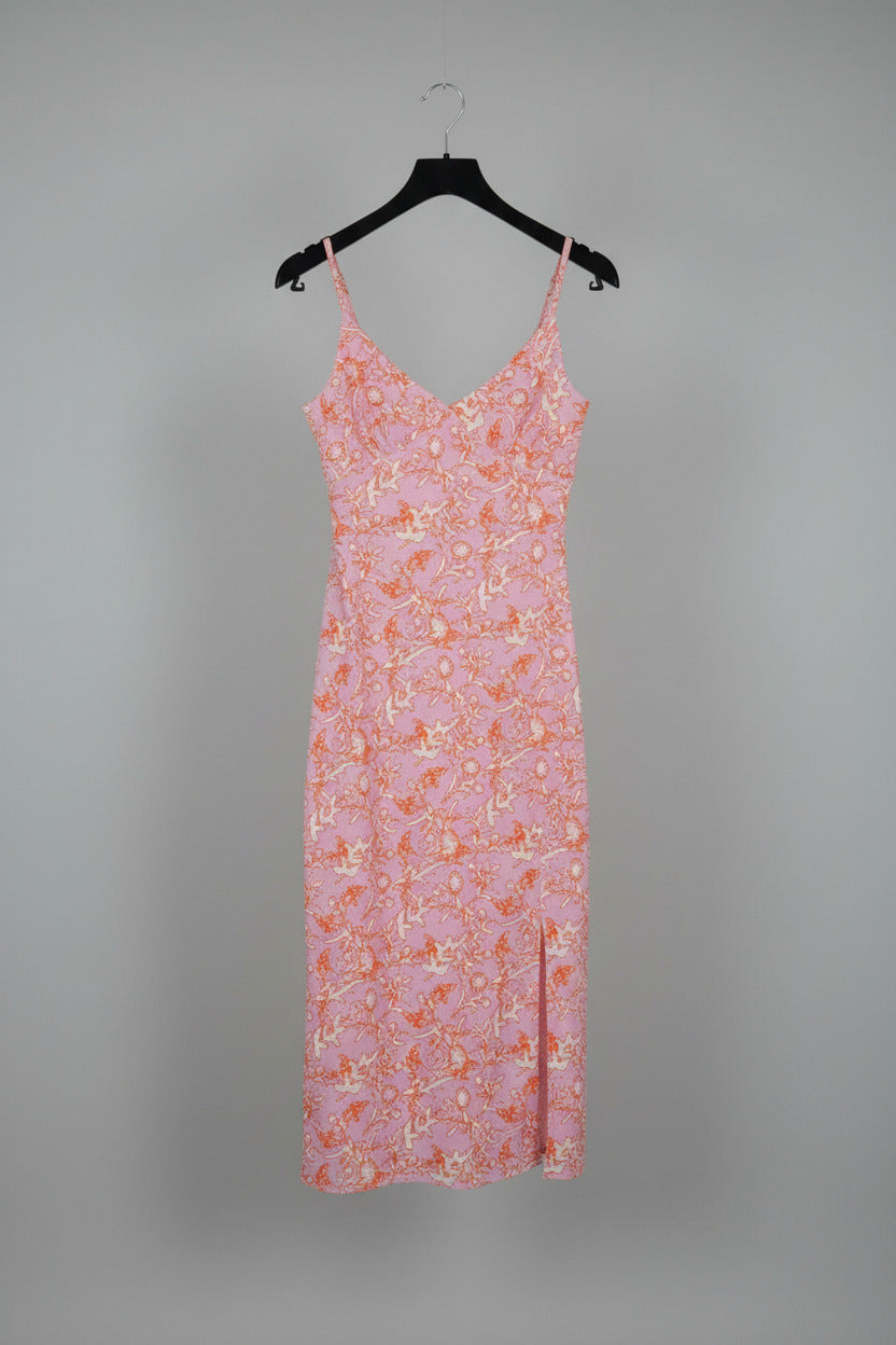 Among The Brave Womens Midi Slip Dress