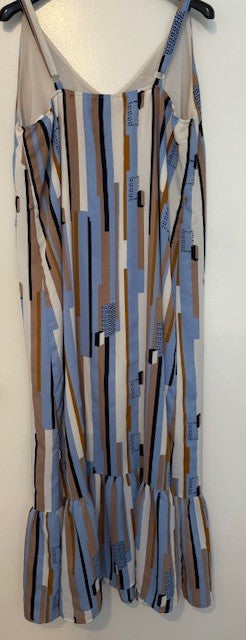 Augustine Stella Royal Striped Midi Dress