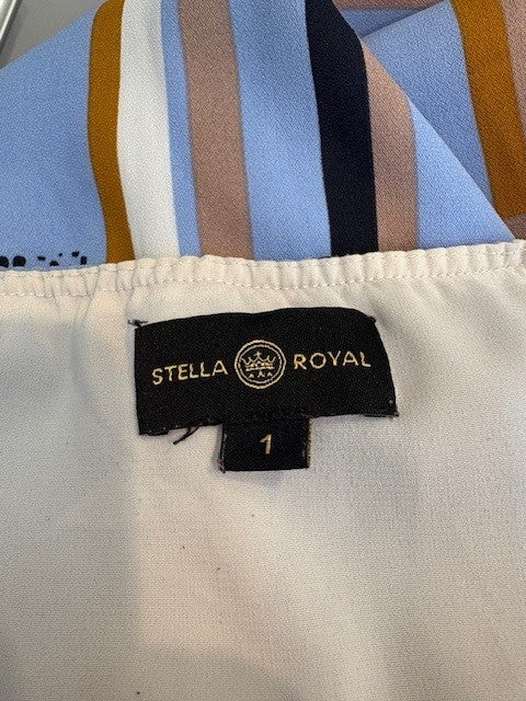 Augustine Stella Royal Striped Midi Dress