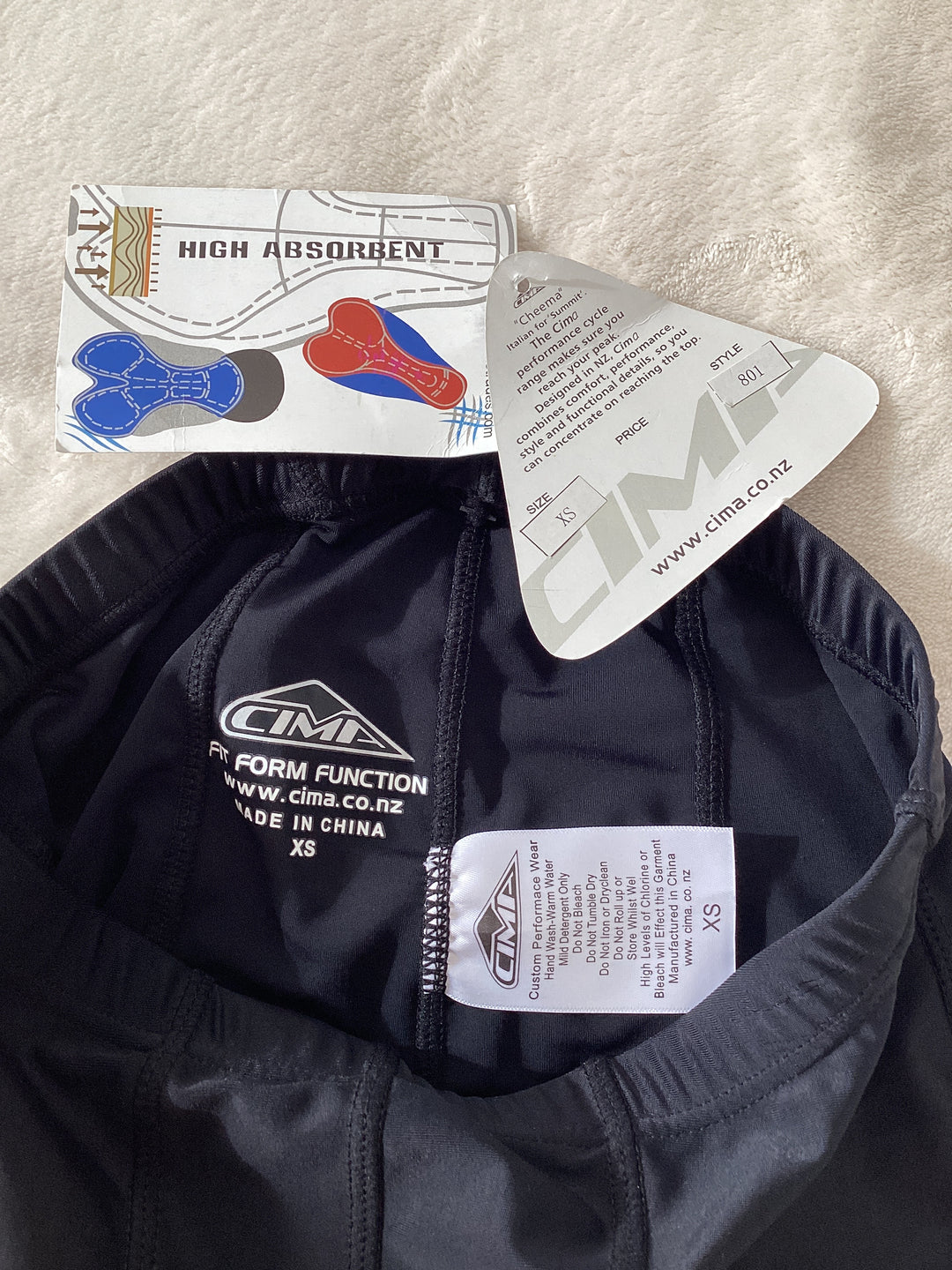Cima padded bicycle shorts - XS
