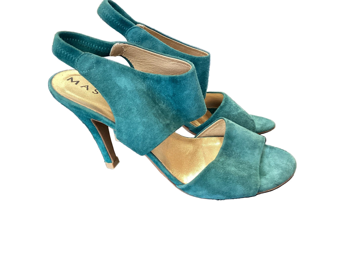 Mascaro Teal Heels -size 38