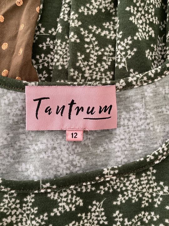 Tantrum mixed media Blouse - size 12