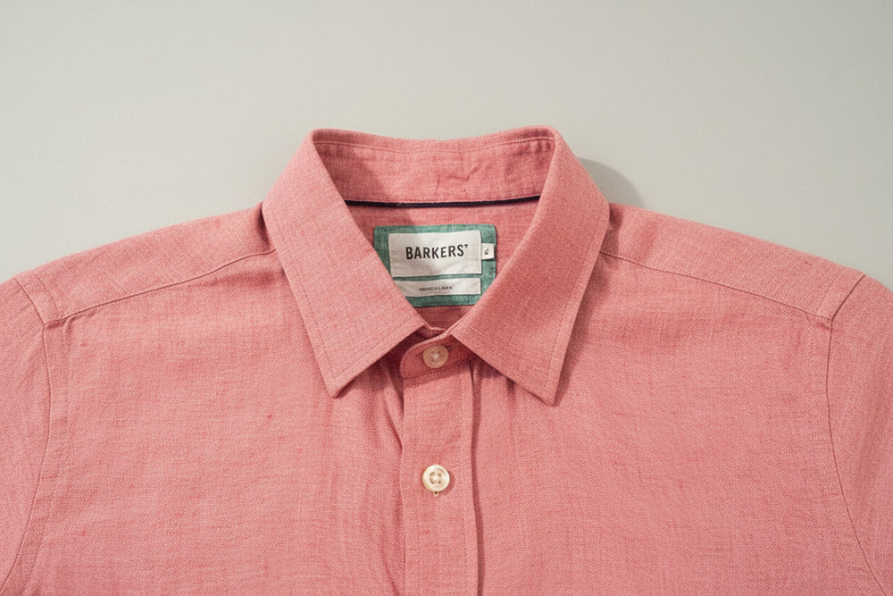 Barkers "Dorset Linen" Long Sleeve Mens Shirt
