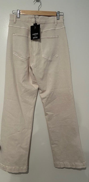 Billie Ivory High Waist Wide Leg Jean (BNWT)