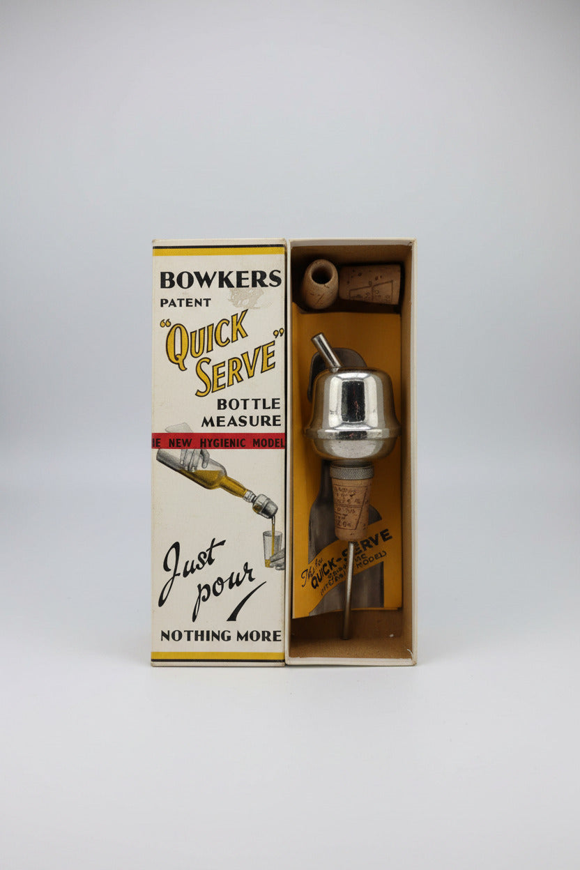 Vintage "Bowkers" Quick Serve Bottle Measure