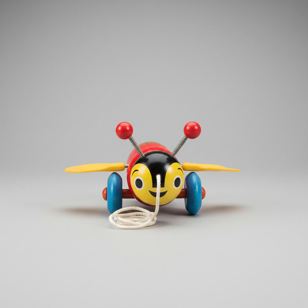 Buzzy Bee Wooden Pull Along Toy