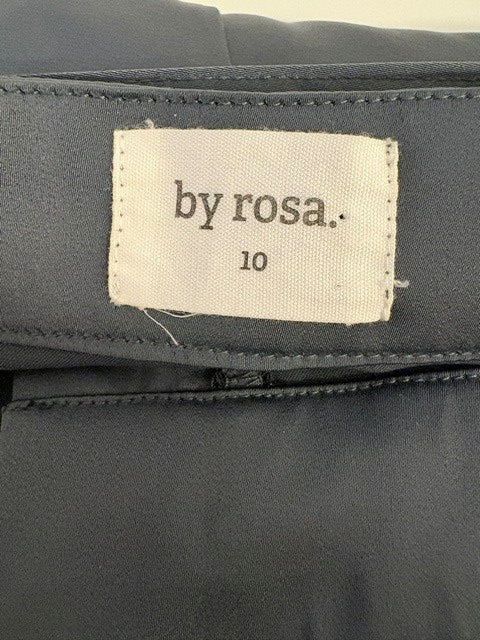 By Rosa Womens Satin Wide Leg Pants