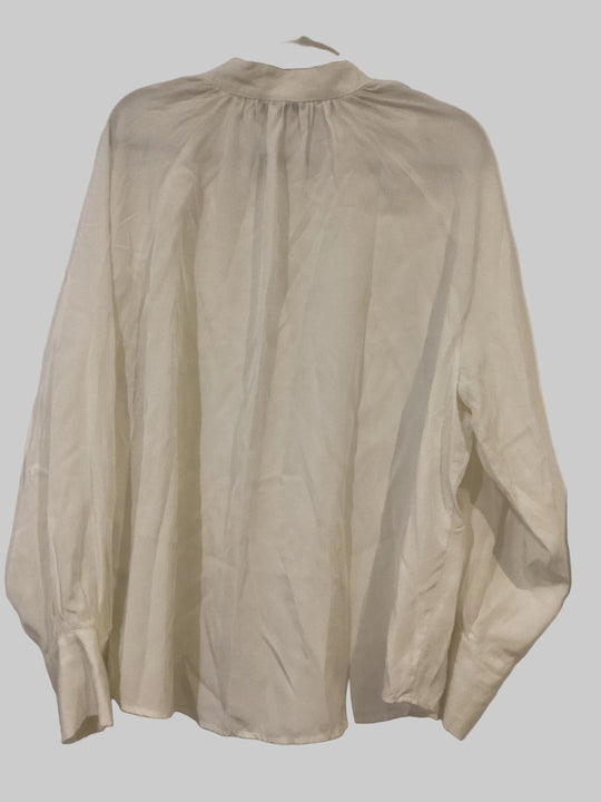 Veronica Maine cream Blouse -Large