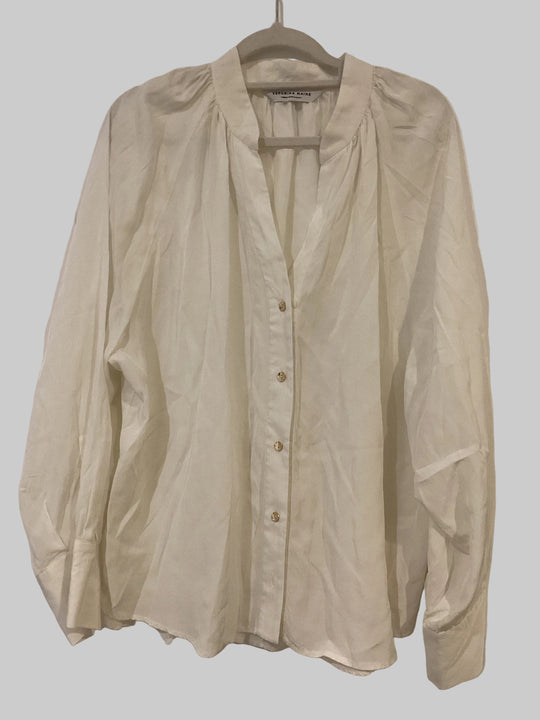 Veronica Maine cream Blouse -Large