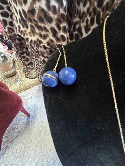 Charles and Ron Pendant & Earings