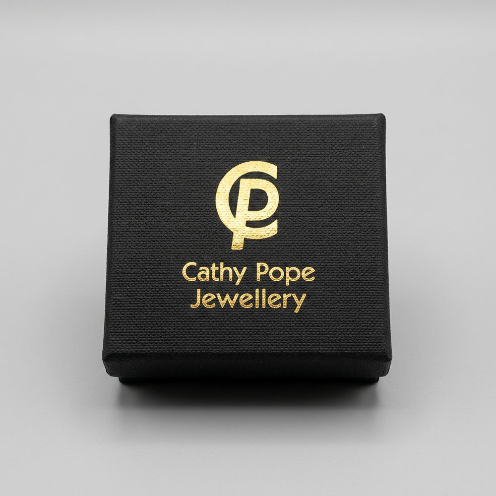 Cathy Pope Black Agate Sterling Silver Ring