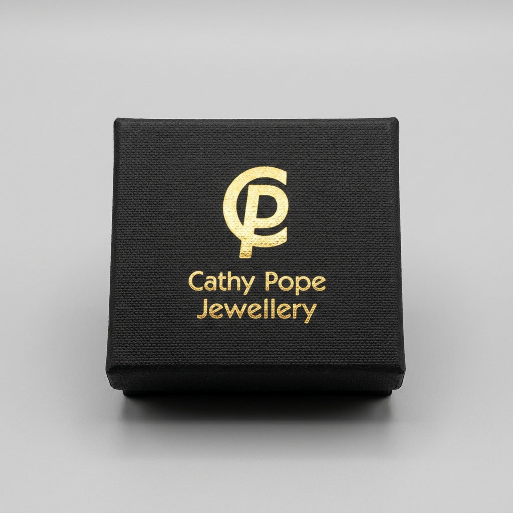 Cathy Pope Black Agate Sterling Silver Ring
