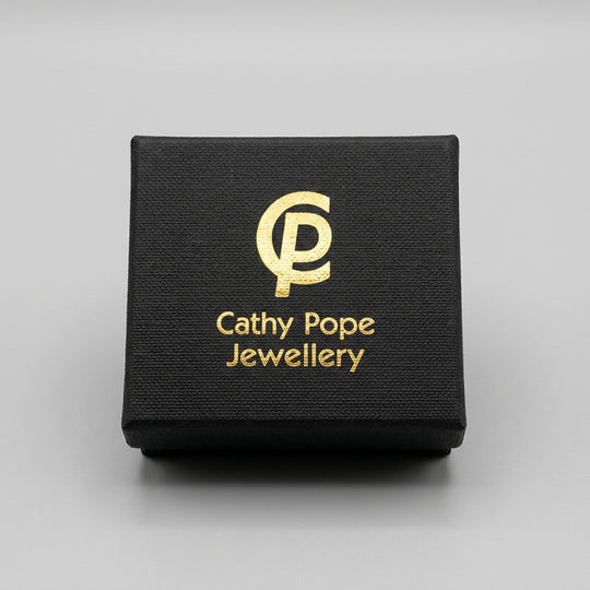 Cathy Pope Black Agate Sterling Silver Ring