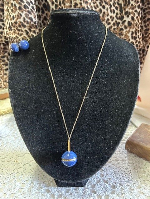 Charles and Ron Pendant & Earings