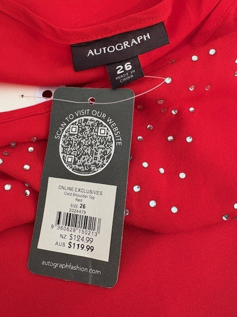 Autograph "Cold Shoulder" Womens Top