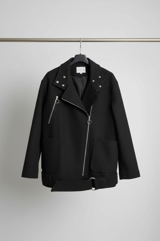 Country Road Wool Blend Biker Jacket