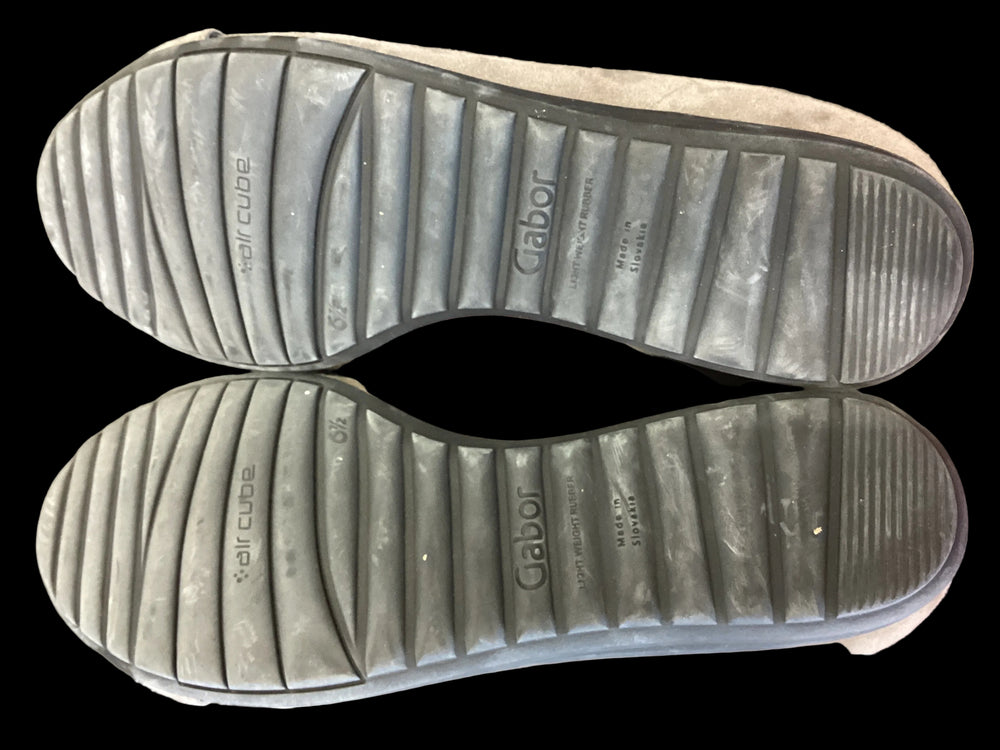 Gabor 'Sabia' Grey Suede Ballet Flats-9