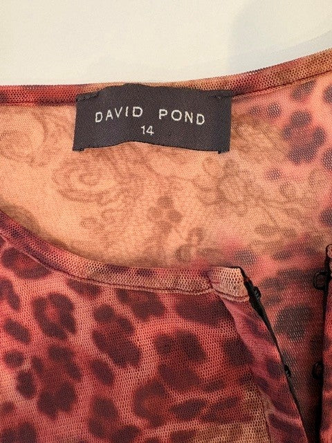 Womens "David Pond" Mesh Blouse