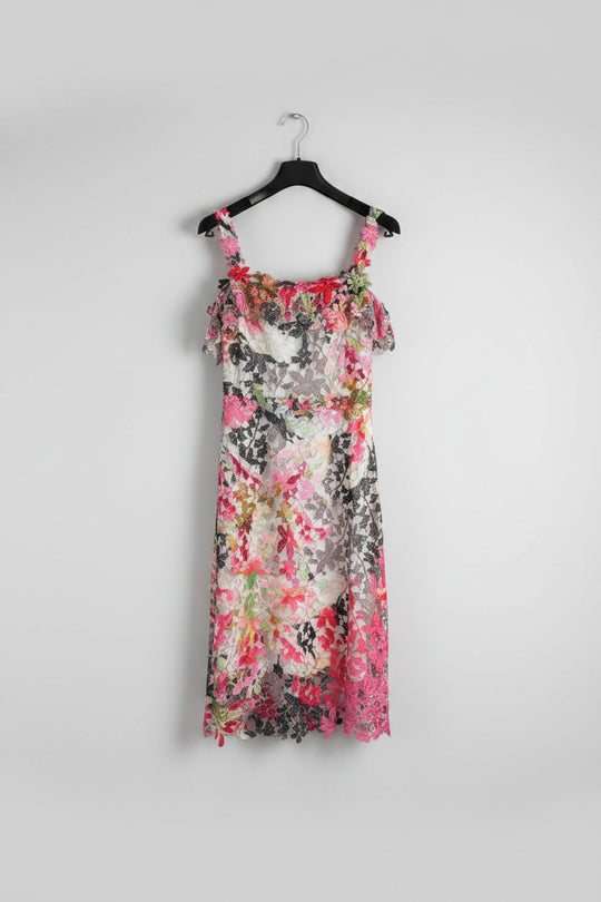 Elie Tahari Womens Floral Dress