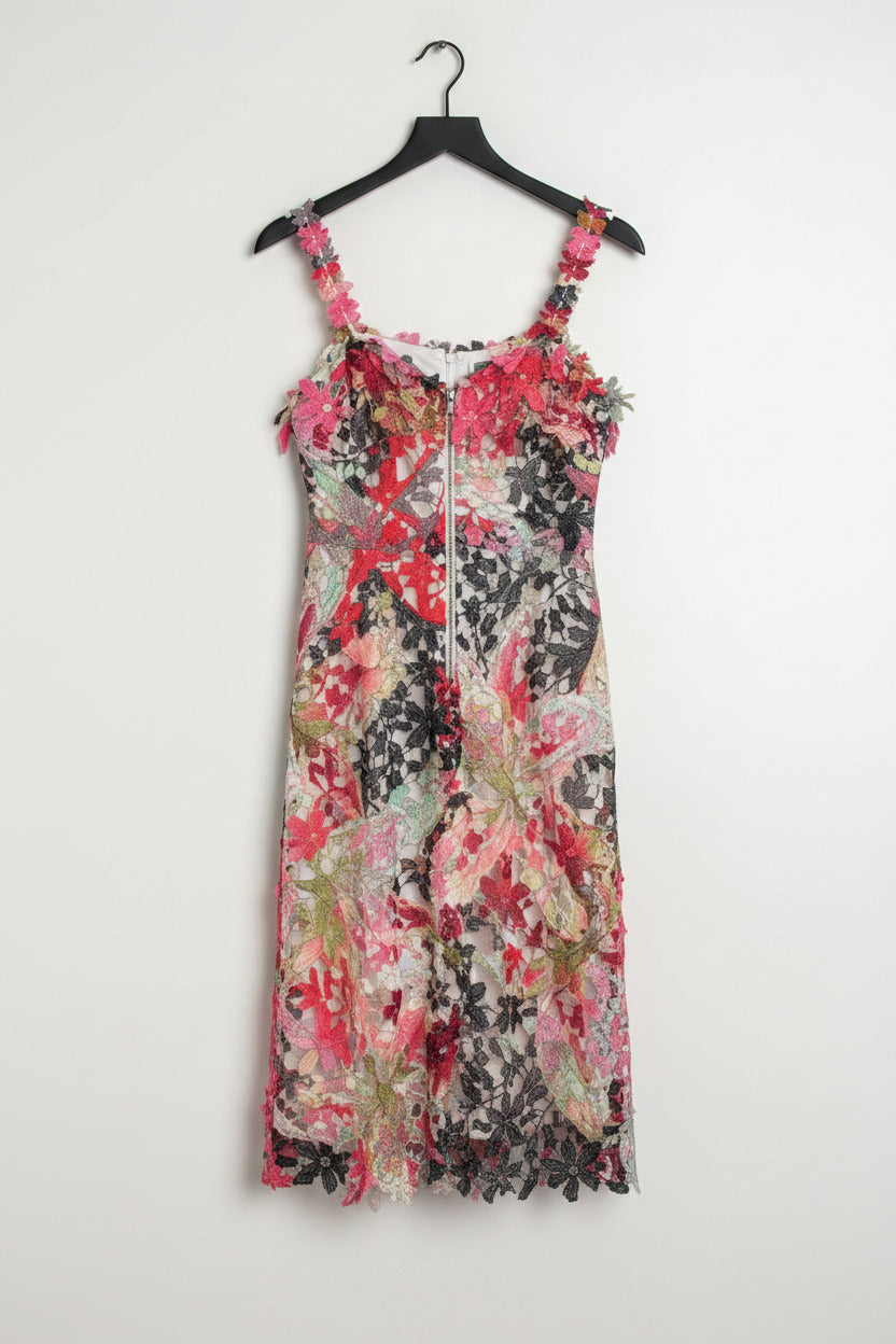 Elie Tahari Womens Floral Dress