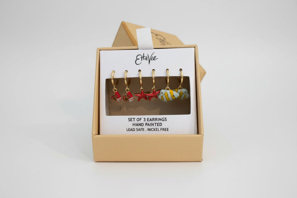 "EttaVee" Hand Painted Earing Set
