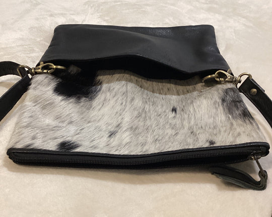 Cow hide handbag
