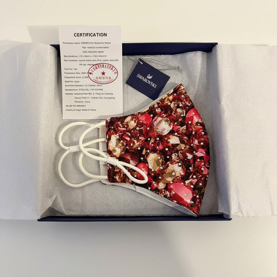 Swarovski Crystal Face Mask