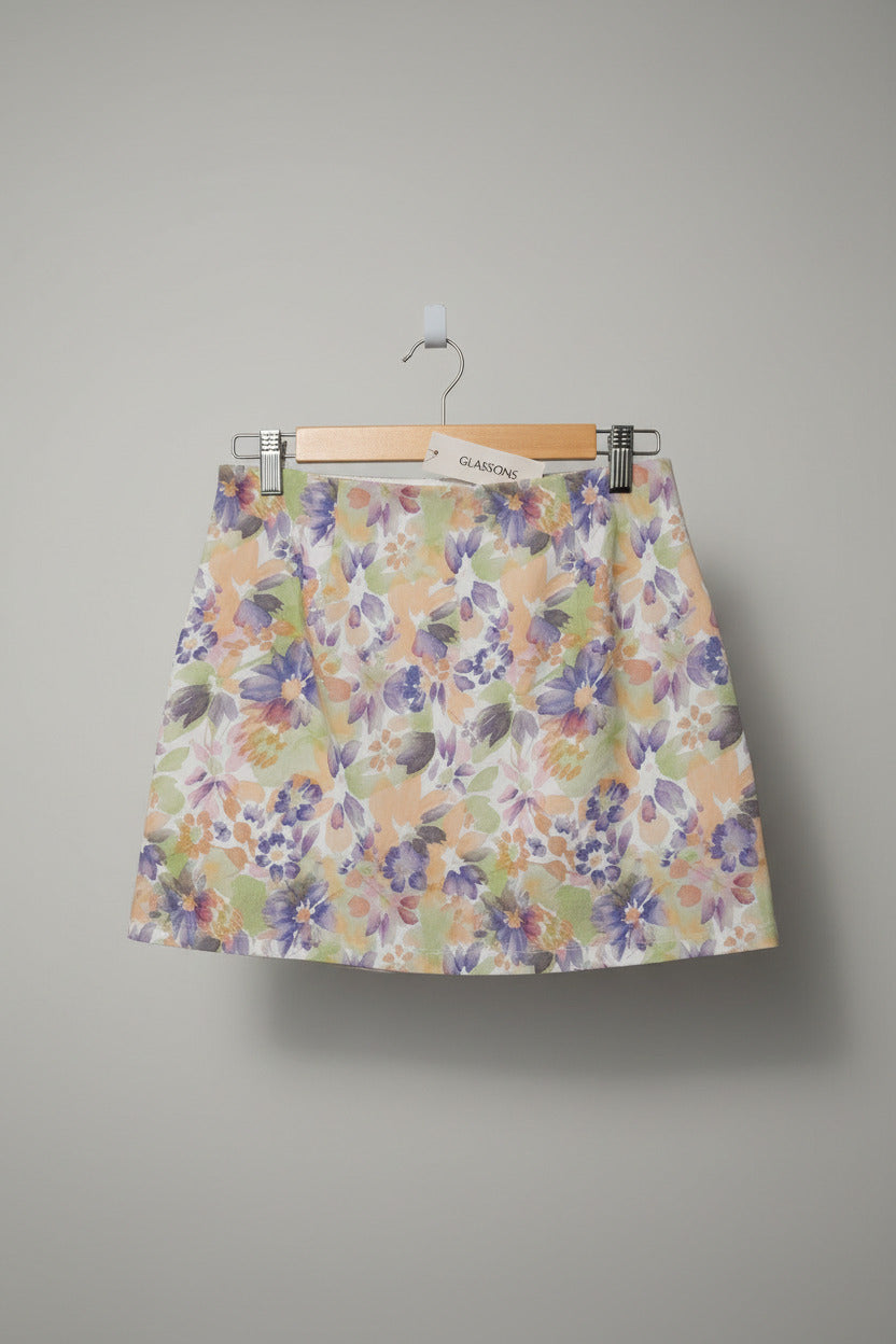 Glassons Floral Mini Skirt