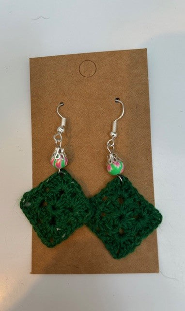 Hand Crafted Crochet Earings (BNWT)