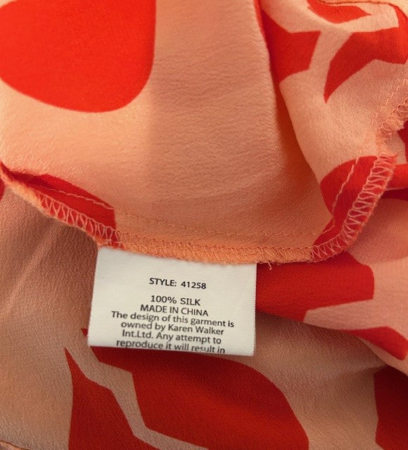 Karen Walker 100% Silk Summer Dress